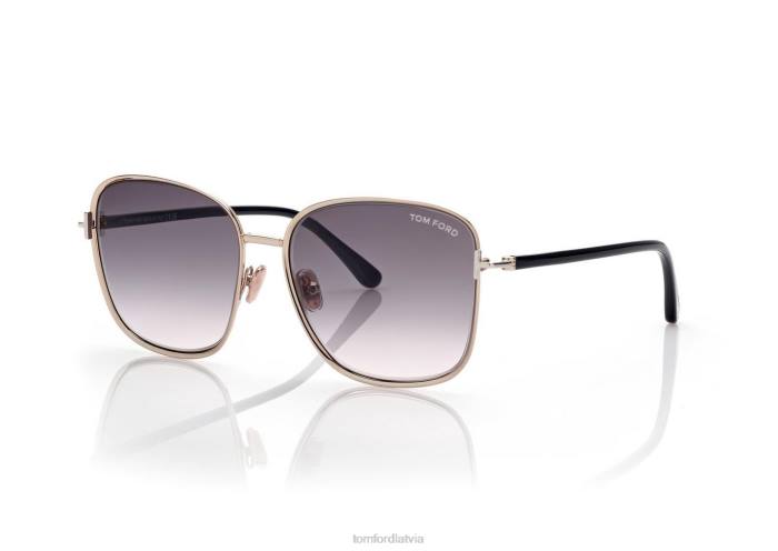 TOM FORD sievietes zelts papardes saulesbrilles HTNR2118