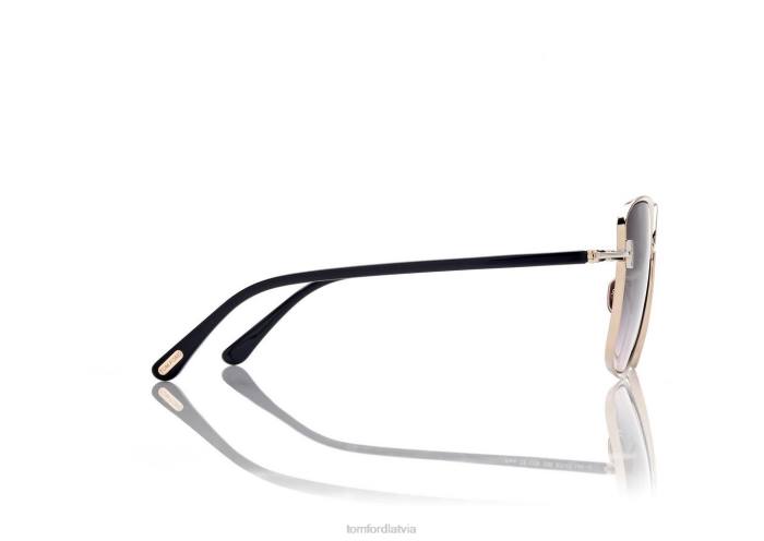 TOM FORD sievietes zelts papardes saulesbrilles HTNR2118