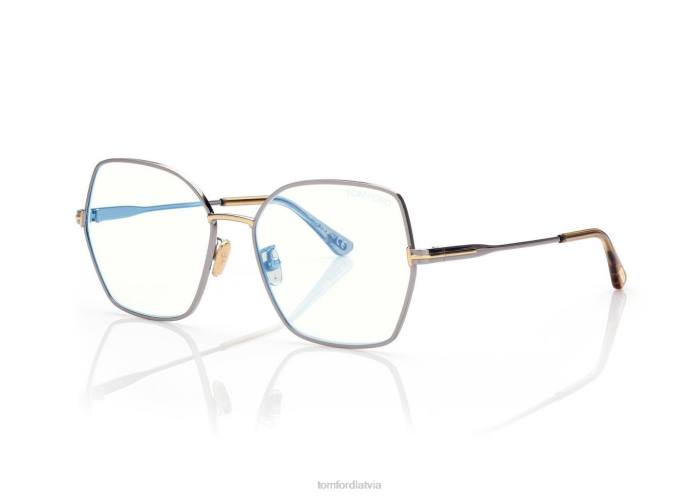 TOM FORD sievietes Sudrabs zilu bloku tauriņu optika HTNR2234