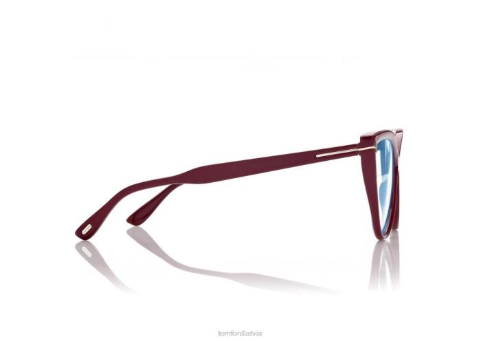 TOM FORD sievietes caurspīdīgs rozā zilā bloka kaķa acu optika HTNR2185