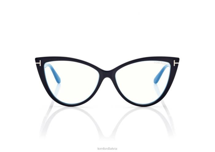TOM FORD sievietes melns zilā bloka kaķa acu optika HTNR2186