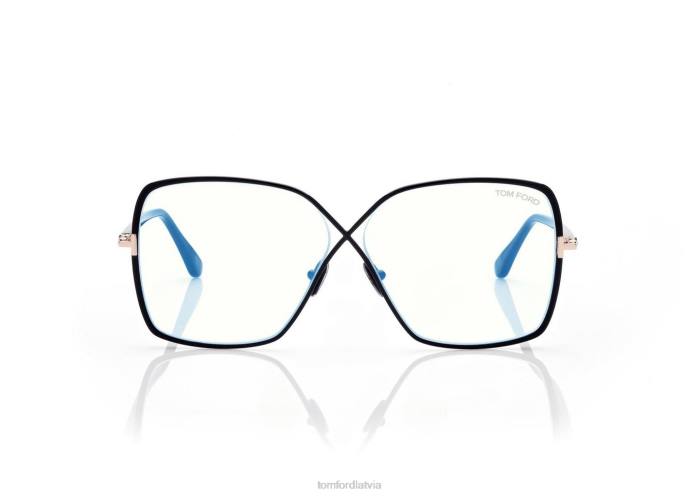 TOM FORD sievietes melns zilu bloku tauriņu optika HTNR2224