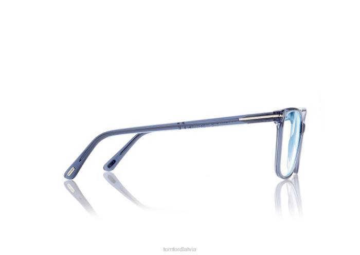 TOM FORD sievietes mode zilu bloku mīksta kvadrātveida optika HTNR2193