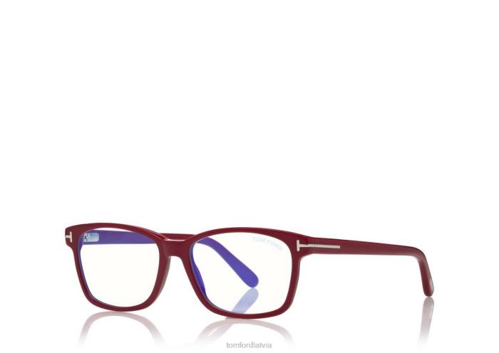 TOM FORD sievietes rozā-ledus balts zilā bloka klasiskā taisnstūra optika HTNR2205