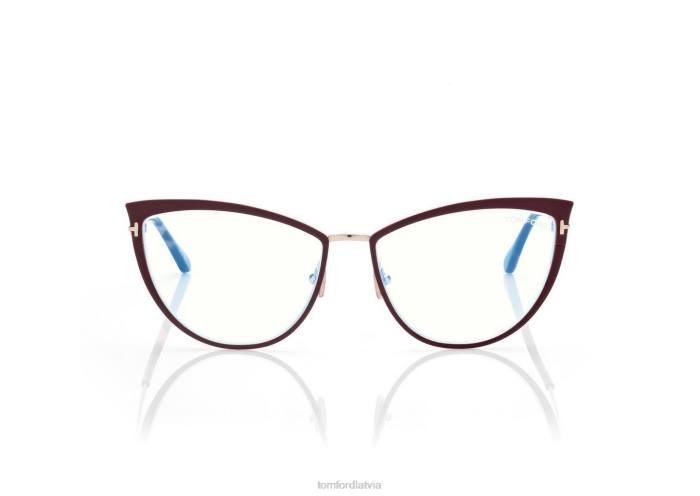 TOM FORD sievietes sarkans zilā bloka kaķa acu optika HTNR2253