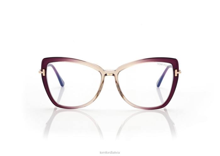 TOM FORD sievietes violets zilu bloku tauriņu optika HTNR2250