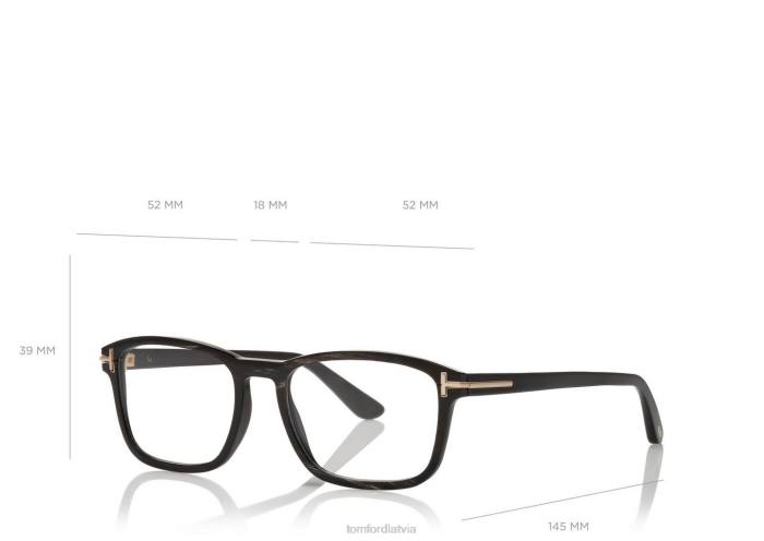 TOM FORD vīriešiem melnais rags atslēgu tilta taures optiskais HTNR2041
