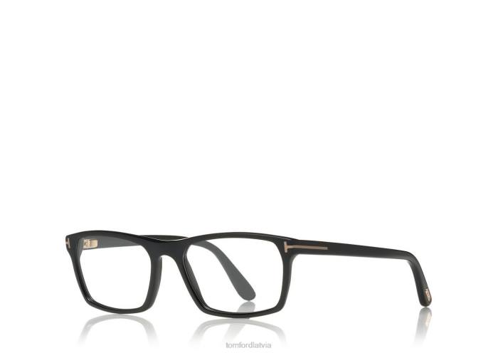 TOM FORD vīriešiem melns kvadrātveida optiskais rāmis HTNR2055