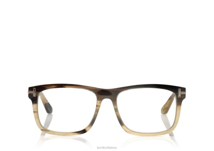 TOM FORD vīriešiem zaļš rags kvadrātveida raga optiskais HTNR2051