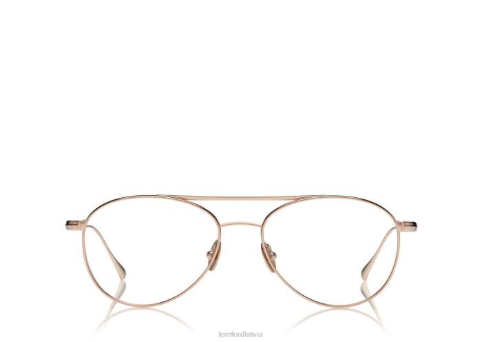 TOM FORD vīriešiem zelts titāna pilota optika HTNR2058