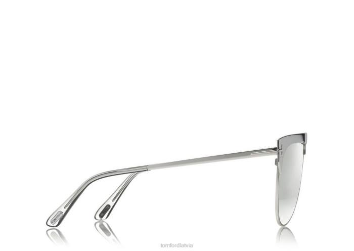TOM FORD vīriešiem baltais zelts ziemas apzeltītas saulesbrilles HTNR1918