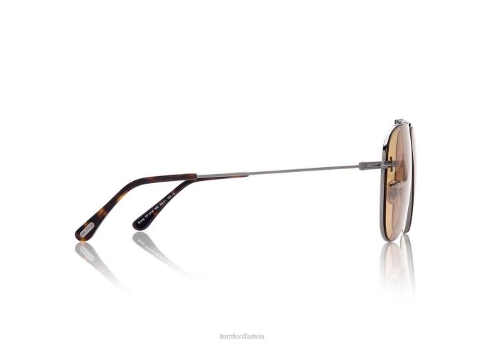 TOM FORD vīriešiem brūns Brady saulesbrilles HTNR1844