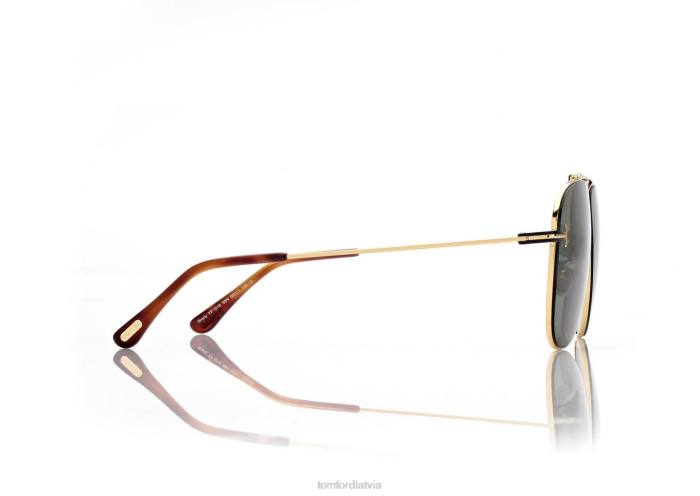 TOM FORD vīriešiem dziļš zelts Brady saulesbrilles HTNR1846