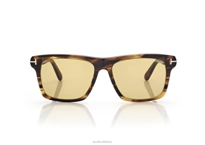 TOM FORD vīriešiem dzintara havana buckley saulesbrilles HTNR1831