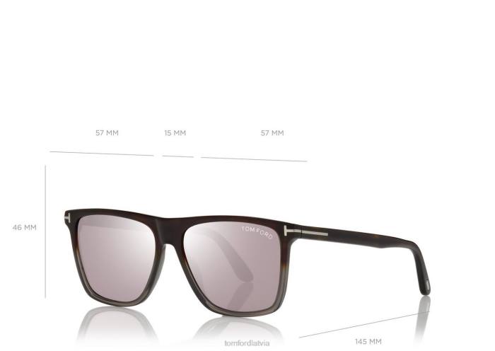 TOM FORD vīriešiem gradienta havana fletcher saulesbrilles HTNR1899