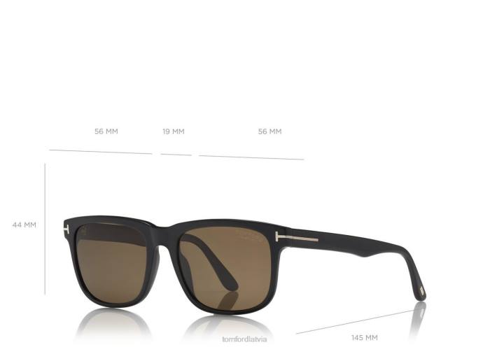 TOM FORD vīriešiem melns Stephenson saulesbrilles HTNR1923