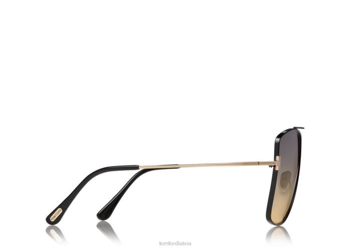 TOM FORD vīriešiem melns reggie saulesbrilles HTNR1773