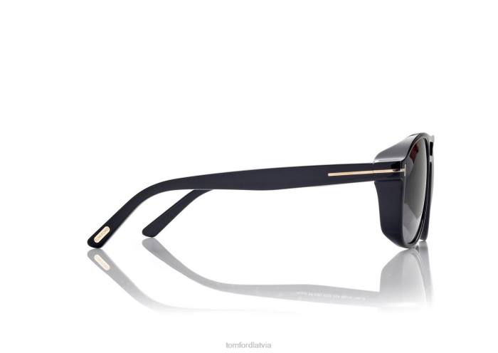 TOM FORD vīriešiem melns rosco saulesbrilles HTNR1820