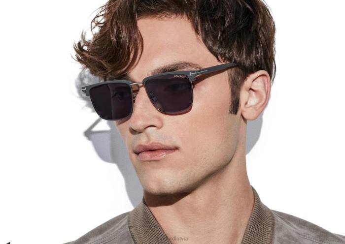 TOM FORD vīriešiem mode Hudson saulesbrilles HTNR1919