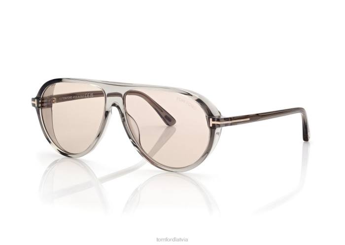 TOM FORD vīriešiem pelēks/rozā fotohromatiskas Marcus saulesbrilles HTNR1890