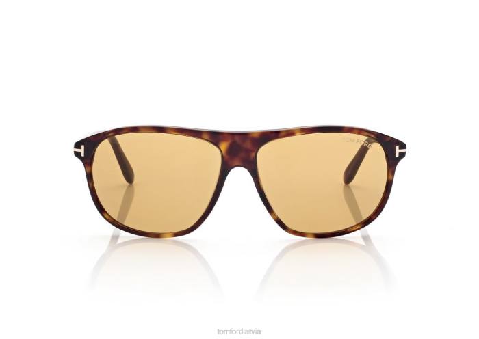 TOM FORD vīriešiem tumšā havana Prescott saulesbrilles HTNR1858