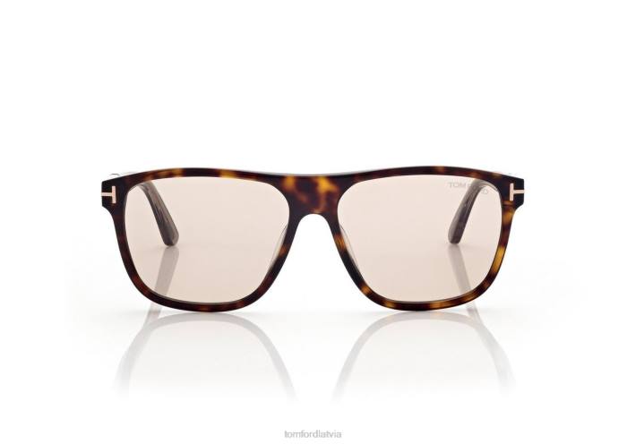 TOM FORD vīriešiem tumšā havana frances saulesbrilles HTNR1833