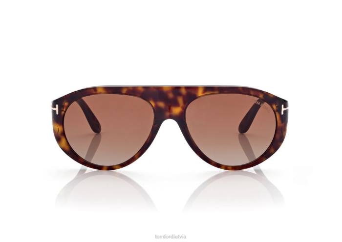 TOM FORD vīriešiem tumšā havana rex saulesbrilles HTNR1835