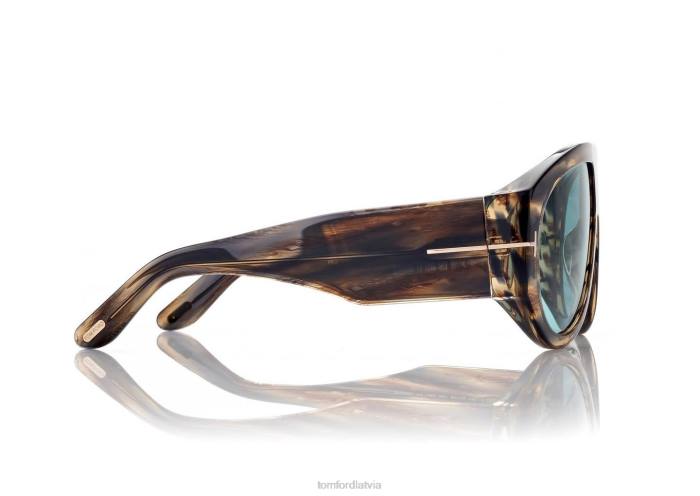 TOM FORD vīriešiem tumši havana/zils Bronson saulesbrilles HTNR1777