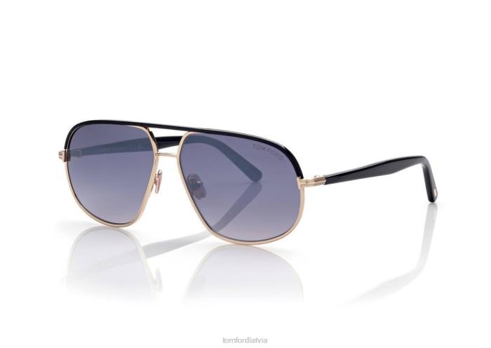 TOM FORD vīriešiem zelts Maxwell saulesbrilles HTNR1861