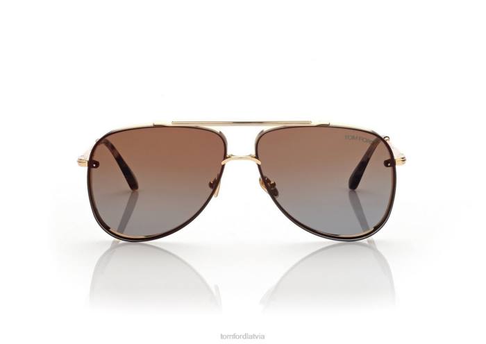 TOM FORD vīriešiem zelts leona saulesbrilles HTNR1797