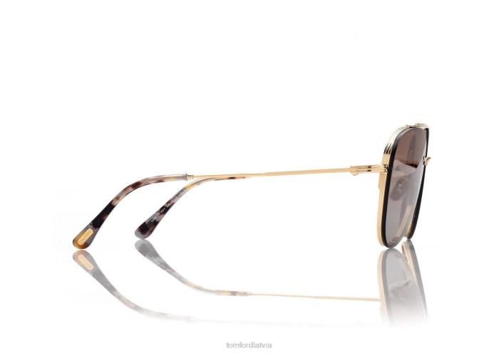 TOM FORD vīriešiem zelts leona saulesbrilles HTNR1797