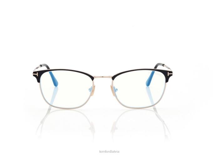 TOM FORD vīriešiem melns zilā bloka kvadrātveida optika HTNR2017