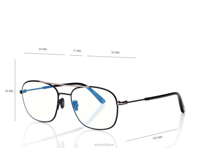 TOM FORD vīriešiem melns zilo bloku navigatora optika HTNR1991