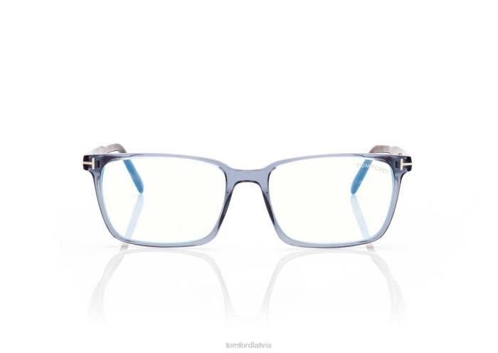TOM FORD vīriešiem mode zilā bloka kvadrātveida optika HTNR1964