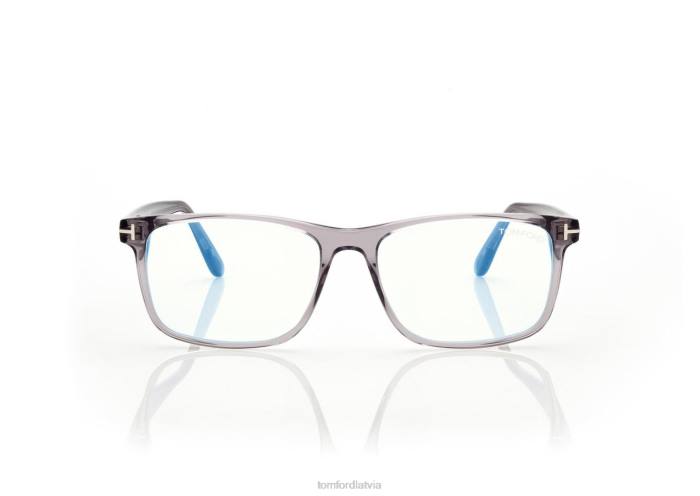 TOM FORD vīriešiem pelēks zilā bloka kvadrātveida optika HTNR1995