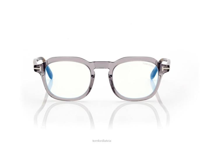 TOM FORD vīriešiem pelēks zilu bloku apaļa optika HTNR1926