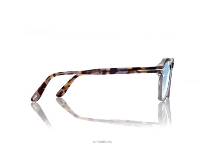 TOM FORD vīriešiem pelēks zilu bloku apaļa optika HTNR1926