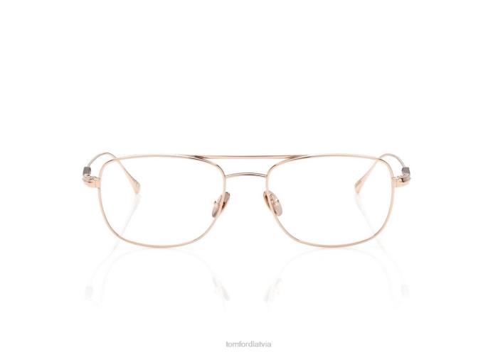 TOM FORD vīriešiem zelts zilo bloku navigatora optika HTNR1999