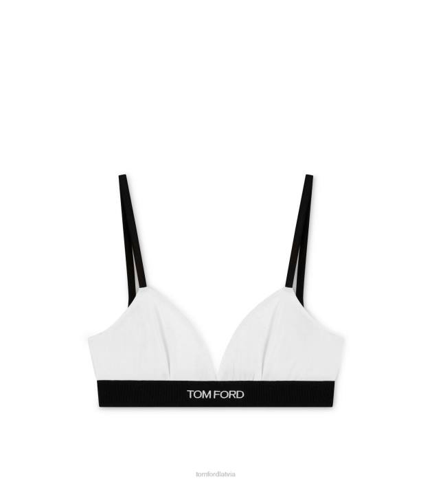 TOM FORD sievietes balts modāla paraksta krūšturis HTNR1362