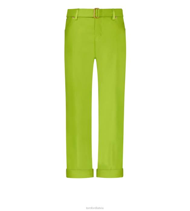 TOM FORD sievietes laims dubultās zīda hercogienes boyfriend bikses HTNR1121