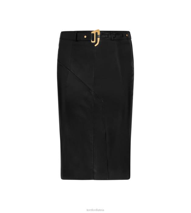 TOM FORD sievietes melns jauni pieguloši svārki HTNR1269