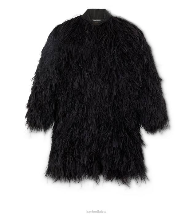 TOM FORD sievietes melns spalvas uz organzas apvalka HTNR1237