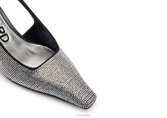 TOM FORD sievietes kristāls akmens dārgakmens slingback HTNR1342