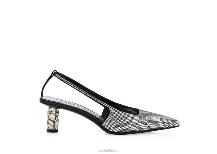 TOM FORD sievietes kristāls akmens dārgakmens slingback HTNR1342