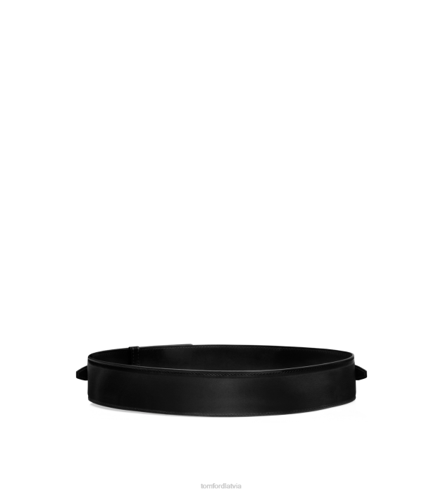 TOM FORD sievietes melns palmellato efekta ādas Vitnija jostasvieta HTNR1532