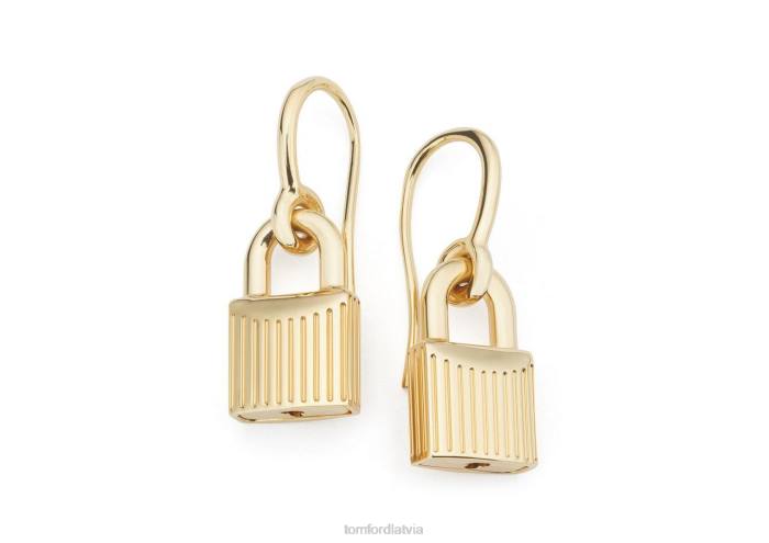 TOM FORD sievietes zelts piekaramo atslēgu auskari HTNR1547