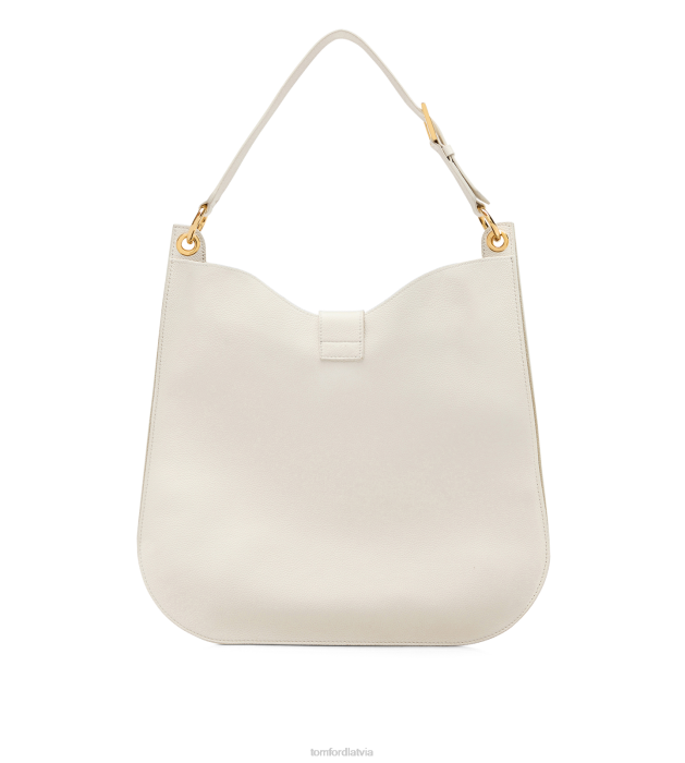 TOM FORD sievietes krīts graudu ādas tara liels crossbody HTNR1464