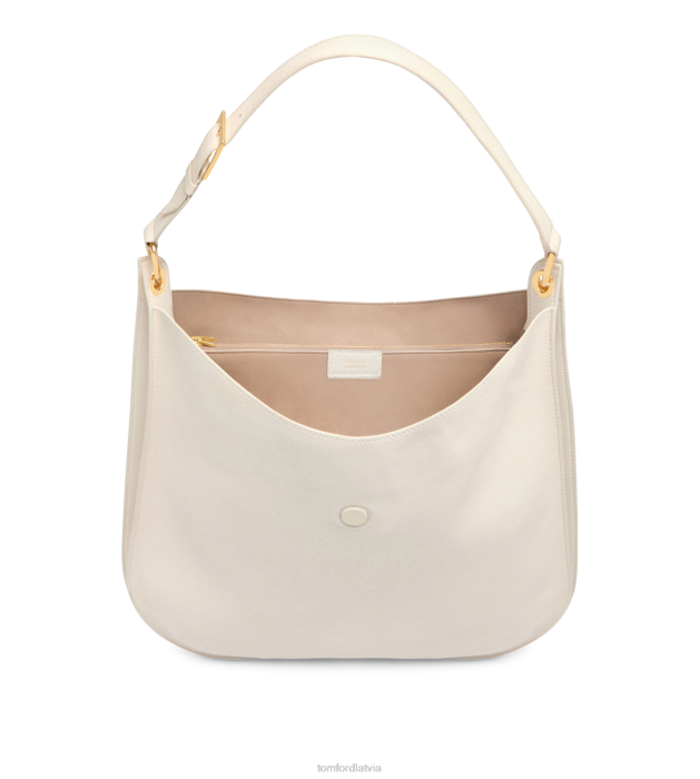 TOM FORD sievietes krīts graudu ādas tara liels crossbody HTNR1464