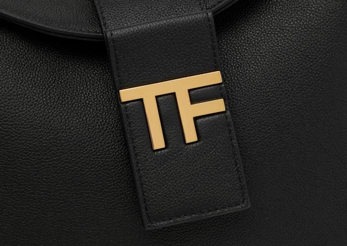 TOM FORD sievietes melns graudu ādas tf mini klaiņotājs HTNR1487