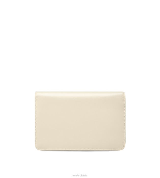 TOM FORD sievietes krēms palmellato efekta ādas whitney maza plecu soma HTNR1436